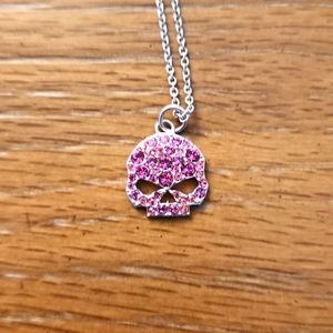 Harley Davidson skull necklace